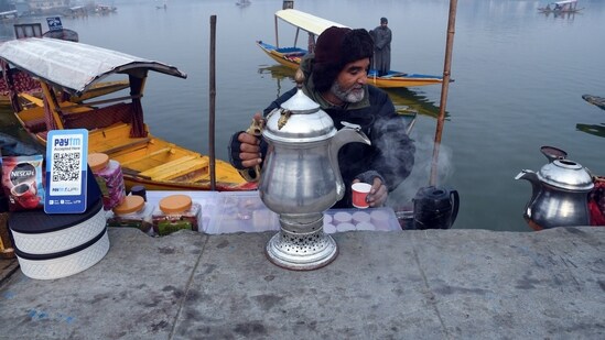 On Friday night, the temperature in the summer capital of Jammu and Kashmir dropped more than two notches from the previous night's minus 2.4 degrees Celsius, according to officials.&nbsp;(ANI)