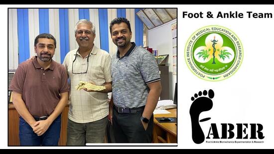 The foot ankle team led by Dr Mandeep Dhillon and including Dr Siddhartha Sharma and Dr Sandeep Patel is actively involved in executing multiple projects within this specialised area. (HT)