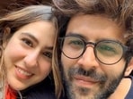 Sara Ali Khan and Kartik Aaryan in a pic from the time when they worked together on Love Aaj Kal. Sara Ali Khan and Kartik Aaryan in a pic from the time when they worked together on Love Aaj Kal.