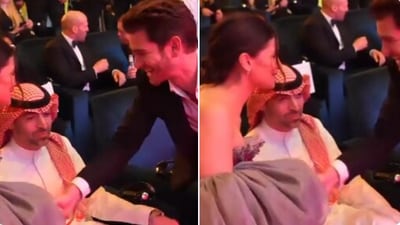 Alia Bhatt and Andrew Garfield met at Red Sea Film Festival. Alia Bhatt and Andrew Garfield met at Red Sea Film Festival.