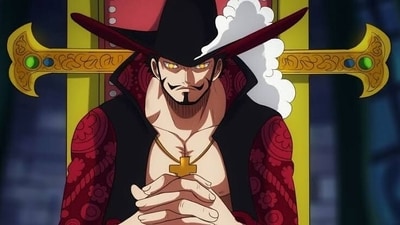 The Netflix live-action adaptation of One Piece brings the iconic Mihawk to life through the talents of Steven John Ward. (Toei Animation) The Netflix live-action adaptation of One Piece brings the iconic Mihawk to life through the talents of Steven John Ward. (Toei Animation)