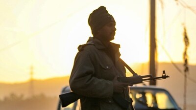 Jammu: A J&K Police personnel stands guard after a 'blast-like' sound was heard near Sidhra bridge, in Jammu, Wednesday, Dec. 7, 2022. (PTI Photo/Used only for representation) Jammu: A J&K Police personnel stands guard after a 'blast-like' sound was heard near Sidhra bridge, in Jammu, Wednesday, Dec. 7, 2022. (PTI Photo/Used only for representation)