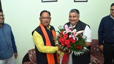 Chhattisgarh chief minister-elect Vishnu Deo Sai (Left) (File photo) Chhattisgarh chief minister-elect Vishnu Deo Sai (Left) (File photo)