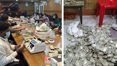 Counting of the cash seized from premises linked to Congress MP Dhiraj Sahu. Counting of the cash seized from premises linked to Congress MP Dhiraj Sahu.