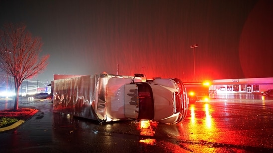 The National Weather Service issued multiple tornado warnings in Tennessee, and said it planned to survey an area where an apparent tornado hit in Kentucky.&nbsp;(AP)