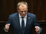 Leader of the Civic Coalition (KO) Donald Tusk after the Parliament voted in favor of him becoming the Prime Minister, in Parliament, in Warsaw, Poland. (Reuters)