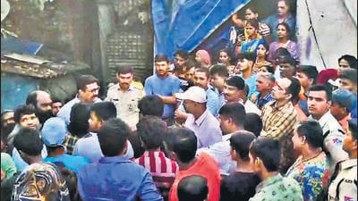 Adani using muscle power to evict Dharavi residents, claims local MLA Adani using muscle power to evict Dharavi residents, claims local MLA
