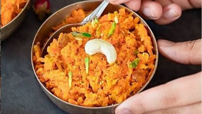 Gajar ka Halwa, across India: Gajrela or gajar halwa stands out as one of the most cherished winter desserts prepared across the country, with various recipes adding a personal touch. Rich in ghee and adorned with dry fruits, gajar halwa has a melt-in-the-mouth texture—ideal for indulging in after a meal on a chilly winter night.&nbsp; (Instagram/@ethannhakim)