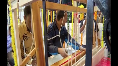 The 13-day campaign, a collaborative effort by Shri Ram Janmabhoomi Tirath Kshetra and the Heritage Handweaving Revival Charitable Trust of Pune
