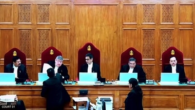 The Supreme Court's five-judge bench, headed by Chief Justice D. Y. Chandrachud, has upheld the 2019 decision to revoke the special status of Jammu and Kashmir. Furthermore, the court has directed the election commission to organize local polls in the region by September next year. (ANI) The Supreme Court's five-judge bench, headed by Chief Justice D. Y. Chandrachud, has upheld the 2019 decision to revoke the special status of Jammu and Kashmir. Furthermore, the court has directed the election commission to organize local polls in the region by September next year. (ANI)