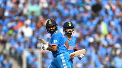 Rohit Sharma (L) and Virat Kohli run between the wicket (AFP) Rohit Sharma (L) and Virat Kohli run between the wicket (AFP)