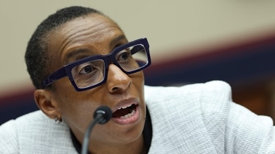 Claudine Gay, a professor who has led the prestigious US university since July 2023, was asked on December 5, 2023, whether calls for "genocide" against Jews would violate Harvard's code of conduct, to which she did not respond with a direct affirmative. (Photo by Kevin Dietsch / GETTY IMAGES NORTH AMERICA / AFP) (AFP) Claudine Gay, a professor who has led the prestigious US university since July 2023, was asked on December 5, 2023, whether calls for "genocide" against Jews would violate Harvard's code of conduct, to which she did not respond with a direct affirmative. (Photo by Kevin Dietsch / GETTY IMAGES NORTH AMERICA / AFP) (AFP)