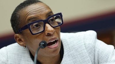 (FILES) Dr. Claudine Gay, President of Harvard University, testifies before the House Education and Workforce Committee on Capitol Hill in Washington, DC, on December 05, 2023. The president of Harvard publicly apologized in an interview published on December 8, 2023, for remarks she made during a congressional hearing about anti-Semitism on US campuses amid the Israel-Hamas conflict. Claudine Gay, a professor who has led the prestigious US university since July 2023, was asked on December 5, 2023, whether calls for "genocide" against Jews would violate Harvard's code of conduct, to which she did not respond with a direct affirmative. (Photo by Kevin Dietsch / GETTY IMAGES NORTH AMERICA / AFP) (AFP) (FILES) Dr. Claudine Gay, President of Harvard University, testifies before the House Education and Workforce Committee on Capitol Hill in Washington, DC, on December 05, 2023. The president of Harvard publicly apologized in an interview published on December 8, 2023, for remarks she made during a congressional hearing about anti-Semitism on US campuses amid the Israel-Hamas conflict. Claudine Gay, a professor who has led the prestigious US university since July 2023, was asked on December 5, 2023, whether calls for "genocide" against Jews would violate Harvard's code of conduct, to which she did not respond with a direct affirmative. (Photo by Kevin Dietsch / GETTY IMAGES NORTH AMERICA / AFP) (AFP)