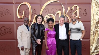 In addition to Timothée Chalamet and Hugh Grant, the Wonka cast includes Paterson Joseph, Calah Lane and Keegan-Michael Key. Wonka is Willy Wonka's origin story, showing how he became the enigmatic chocolate factory owner played originally by Gene Wilder in the 1971 film. Here, Timothée plays Willy in his younger years.&nbsp; (REUTERS)