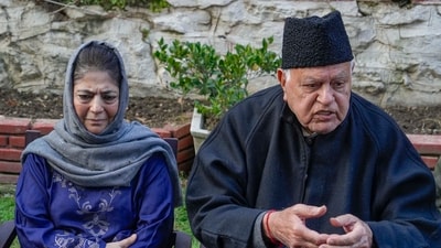 J&K National Conference president Farooq Abdullah and Peoples Democratic Party president Mehbooba Mufti. (PTI) J&K National Conference president Farooq Abdullah and Peoples Democratic Party president Mehbooba Mufti. (PTI)