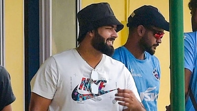 Cricketer Rishabh Pant during Delhi Capitals' practice camp, in Kolkata (PTI) Cricketer Rishabh Pant during Delhi Capitals' practice camp, in Kolkata (PTI)