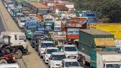 The critical traffic junction used by both local traffic as well as commuters headed towards Haryana (HT Photo) The critical traffic junction used by both local traffic as well as commuters headed towards Haryana (HT Photo)