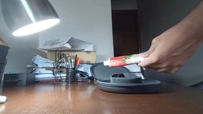Amazon customer received a tube of toothpaste instead of Sony headphones. (X/@Yashuish) Amazon customer received a tube of toothpaste instead of Sony headphones. (X/@Yashuish)