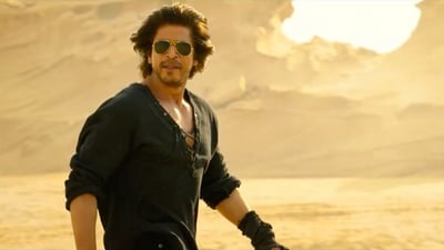 Shah Rukh Khan will be seen as a soldier who helps his friends reach London in Dunki. Shah Rukh Khan will be seen as a soldier who helps his friends reach London in Dunki.