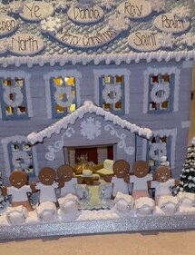 Bianca’s name was missing from the gingerbread house picked by Kim Kardashian and Kanye West’s kids for Kanye.