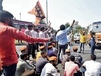 Within Pune and other cities, additional security has been provided to Maratha MLAs and political leaders based on intelligence inputs that they may be targeted. (HT PHOTO)