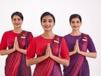 Air India's new uniforms are part of the airline's ongoing efforts to refresh and modernize its image. The female cabin crew's uniform showcases a ready-to-wear ombre saree, adorned with intricate patterns inspired by India's rich architectural heritage, particularly the jharokha style. The design also incorporates elements from the new Air India logo icon, known as the Vista. The saree is complemented by a comfortable blouse and blazer, adding a modern touch to the traditional attire.&nbsp;