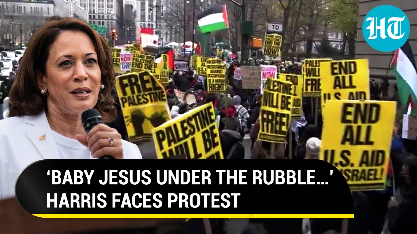 U.S. Vice President Kamala Harris Heckled By Protester Demanding Gaza ...