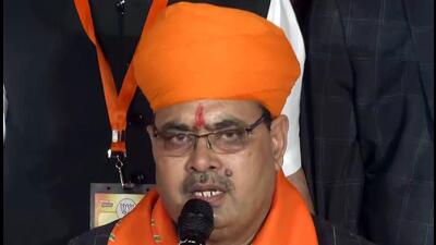 With most of his political grounding in Bharatpur, two senior leaders said that Sharma sought a ticket for the 2023 polls from his local assembly constituency, but was asked to contest from the BJP bastion of Sanganer in Jaipur instead. (ANI) With most of his political grounding in Bharatpur, two senior leaders said that Sharma sought a ticket for the 2023 polls from his local assembly constituency, but was asked to contest from the BJP bastion of Sanganer in Jaipur instead. (ANI)