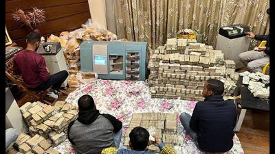 Cash found during the raid at Piyush Jain’s premises two years ago. (File Photo) Cash found during the raid at Piyush Jain’s premises two years ago. (File Photo)
