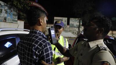 Compared to 37 cases of drink driving last year, the traffic department has recorded as many as 375 such cases this year from January till date. (HT FILE PHOTO) Compared to 37 cases of drink driving last year, the traffic department has recorded as many as 375 such cases this year from January till date. (HT FILE PHOTO)