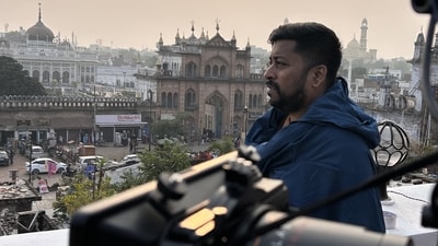 Director Ritam Srivastava during shoot of his next series in Lucknow Director Ritam Srivastava during shoot of his next series in Lucknow