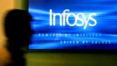 Infosys shares dropped over 3 percent after the CFO's surprise exit from the firm. Infosys shares dropped over 3 percent after the CFO's surprise exit from the firm.