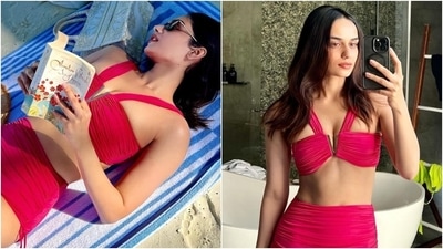 Manushi Chhillar travelled to the Maldives to get away from the cold weather and enjoy a beach getaway amid the sun, clear blue waters, and pristine white sand beaches. The star took to Instagram to share pictures from her holiday with fans. The photos show the former Miss World soaking up the sun, enjoying gorgeous ocean views, and chilling on the beach. Scroll through to see snippets from her vacation. (Instagram) Manushi Chhillar travelled to the Maldives to get away from the cold weather and enjoy a beach getaway amid the sun, clear blue waters, and pristine white sand beaches. The star took to Instagram to share pictures from her holiday with fans. The photos show the former Miss World soaking up the sun, enjoying gorgeous ocean views, and chilling on the beach. Scroll through to see snippets from her vacation. (Instagram)