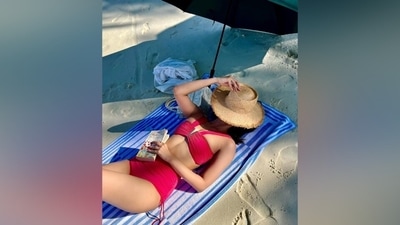 Manushi Chhillar posted pictures from her Maldives getaway with the caption, "The perfect morning [sun emoji] Happy skin, some snorkel swims, a good read, good food and best company." While the images will inspire you to jet off for a vacation amid the balming sun and gorgeous beaches, Manushi's swimsuit stole the show.&nbsp; 