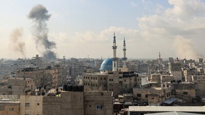 Smoke billows following Israeli strikes in Rafah near the Palestinian Egyptian border in the southern Gaza Strip (AFP) Smoke billows following Israeli strikes in Rafah near the Palestinian Egyptian border in the southern Gaza Strip (AFP)