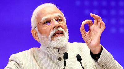 Prime Minister Narendra Modi addresses the Global Partnership on Artificial Intelligence (GPAI) Summit on Tuesday. (PTI)