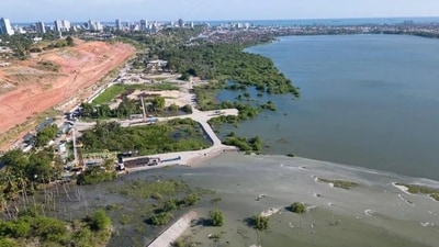 A salt mine in the city of Maceió in Brazil has ruptured, sparking fears of a total collapse. (X(formerly Twitter)) A salt mine in the city of Maceió in Brazil has ruptured, sparking fears of a total collapse. (X(formerly Twitter))
