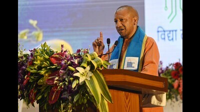 U.P. chief minister Yogi Adityanath speaking at the second convocation of IIIT Lucknow on December 12. (HT photo) U.P. chief minister Yogi Adityanath speaking at the second convocation of IIIT Lucknow on December 12. (HT photo)
