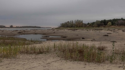 Kakhovka Reservoir, outside Zaporizhzhia, amid the Russian invasion of Ukraine. (AFP) Kakhovka Reservoir, outside Zaporizhzhia, amid the Russian invasion of Ukraine. (AFP)
