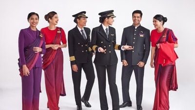 Having designed the uniforms in his Mumbai studio, Manish Malhotra said, “There have been times when halfway across the world I have caught a glimpse of an Air India and felt closer to India again. In the earlier years, they (cabin crew) actually used to wear lehengas and maang teekas. For me, designing these uniforms for the new era was an incredibly exciting chance. I wanted to stay true to Air India’s roots while weaving in my own vision to represent the new chapter we are stepping in.” (Air India) Having designed the uniforms in his Mumbai studio, Manish Malhotra said, “There have been times when halfway across the world I have caught a glimpse of an Air India and felt closer to India again. In the earlier years, they (cabin crew) actually used to wear lehengas and maang teekas. For me, designing these uniforms for the new era was an incredibly exciting chance. I wanted to stay true to Air India’s roots while weaving in my own vision to represent the new chapter we are stepping in.” (Air India)