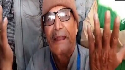 Bhajan Lal's father Krishnalal Sharma (ANI) Bhajan Lal's father Krishnalal Sharma (ANI)