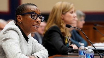 Harvard University President Claudine Gay testifies before a House Education and The Workforce Committee hearing titled "Holding Campus Leaders Accountable and Confronting Antisemitism" on Capitol Hill in Washington, U.S., December 5, 2023. REUTERS/Ken Cedeno (REUTERS)