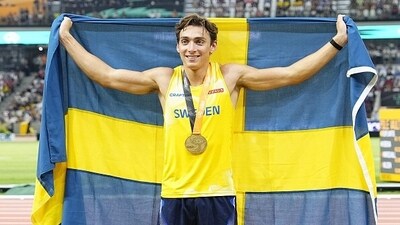 Armand Duplantis won the men's pole vault at the world athletics championships in August (Getty) Armand Duplantis won the men's pole vault at the world athletics championships in August (Getty)
