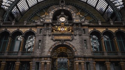 Antwerpen-Centraal, Antwerp, Belgium: Referred to as the 'Middenstatie' or 'Railway Cathedral' by locals in Antwerp, this station was opened in 1905. Serving as the primary railway station, it stands as a prominent landmark and a popular tourist destination in Antwerp, Belgium. (Unsplash) Antwerpen-Centraal, Antwerp, Belgium: Referred to as the 'Middenstatie' or 'Railway Cathedral' by locals in Antwerp, this station was opened in 1905. Serving as the primary railway station, it stands as a prominent landmark and a popular tourist destination in Antwerp, Belgium. (Unsplash)