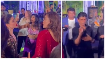 Tamannaah Bhatia, Lin Laishram and Amit Sial wore their best dancing shoes on Monday. Tamannaah Bhatia, Lin Laishram and Amit Sial wore their best dancing shoes on Monday.