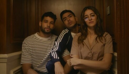 Ananya Panday with Siddhant Chaturvedi and Adarsh Gourav in Kho Gaye Hum Kahan