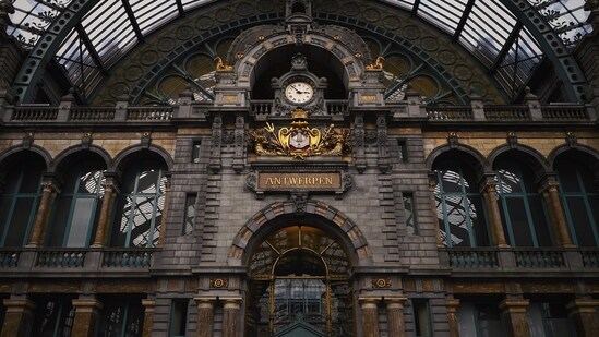 Antwerpen-Centraal, Antwerp, Belgium: Referred to as the 'Middenstatie' or 'Railway Cathedral' by locals in Antwerp, this station was opened in 1905. Serving as the primary railway station, it stands as a prominent landmark and a popular tourist destination in Antwerp, Belgium.&nbsp;(Unsplash)