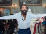 Bobby Deol in a still from Animal song Jamal Kudu. Bobby Deol in a still from Animal song Jamal Kudu.