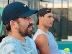 Marc Lopez with Rafael Nadal, who is eyeing a comeback in January at Brisbane International Marc Lopez with Rafael Nadal, who is eyeing a comeback in January at Brisbane International