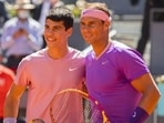 Rafael Nadal and Carlos Alcaraz will face-off in an epic exhibition match. Rafael Nadal and Carlos Alcaraz will face-off in an epic exhibition match.